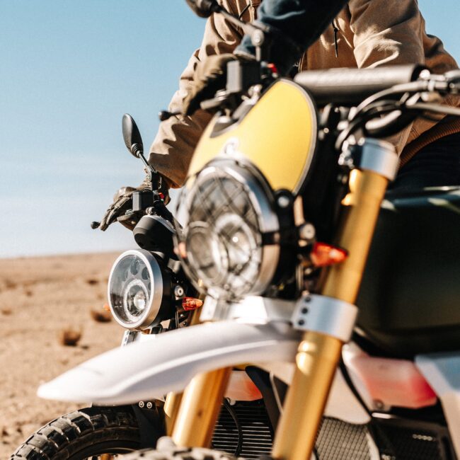 Moto Caballero pour Road Trips Moto organisé par Adventure Scrambler, au Maroc.